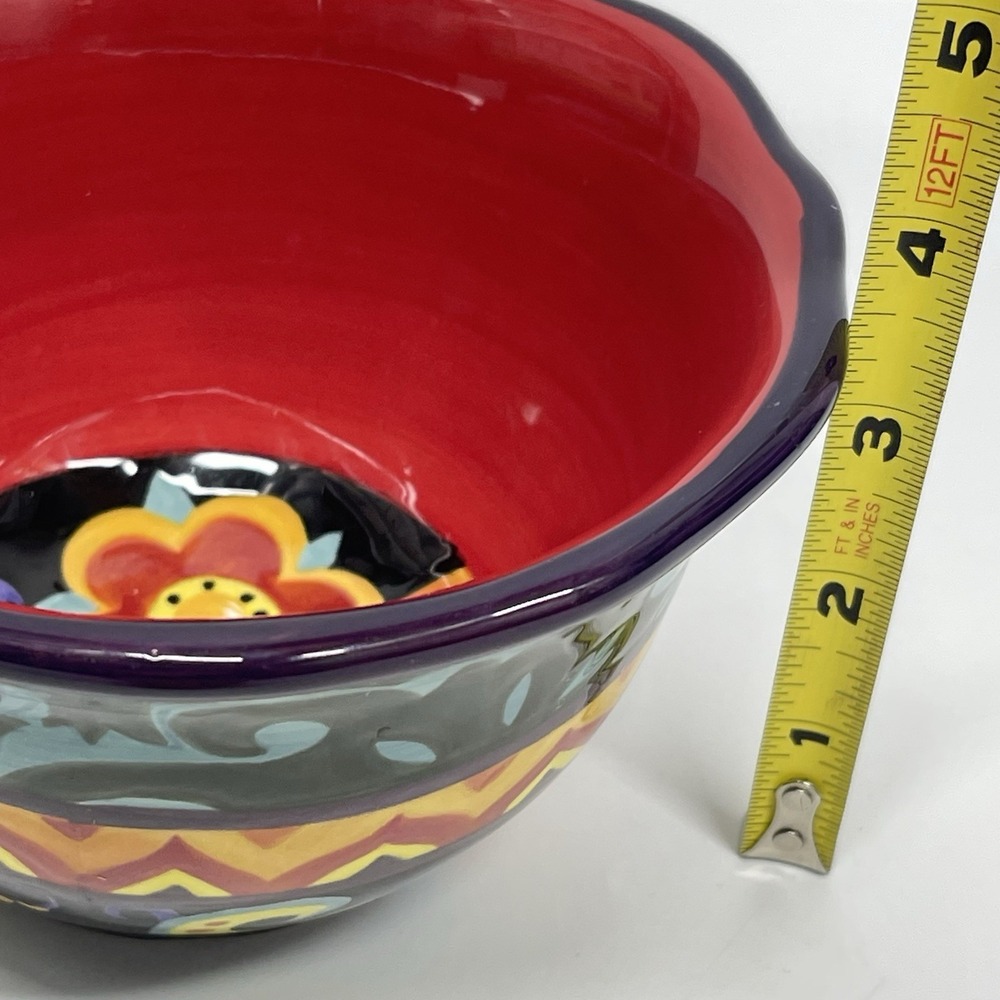 Corsica Esmeralda & Merida Collections Cereal & Fruit Bowls Set Hand Painted - Picture 13 of 13